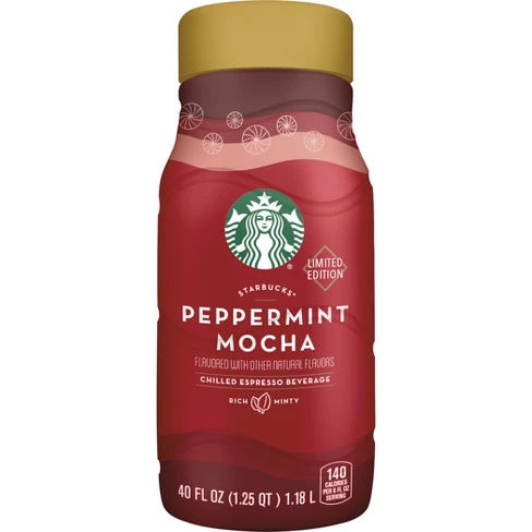 Starbucks Peppermint Mocha Chilled Espresso Coffee Beverage - 40 fl oz Bottle