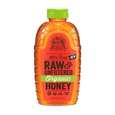 Nature Nate's 100% Pure Raw & Unfiltered  Honey - 32oz