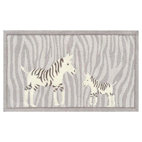 Gray Zebra Area Rug (32"x56") - The Rug Market