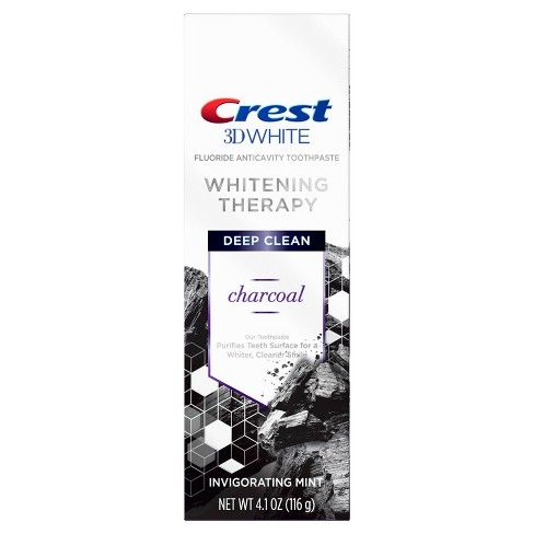 Crest 3D White Whitening Therapy Charcoal Toothpaste 4.1oz