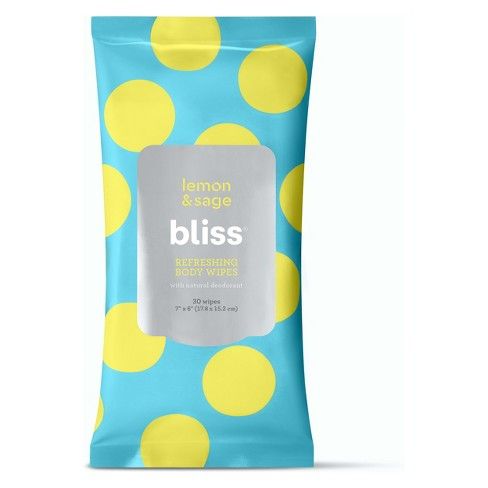 Bliss Lemon & Sage Refreshing Body Wipes - 30ct