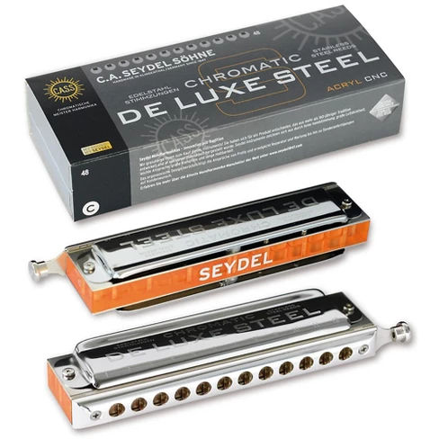 SEYDEL Chromatic DeLuxe Steel Solo Harmonica