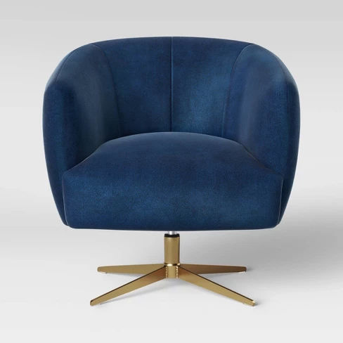 Morpho Swivel Velvet Arm Chair - Opalhouse™