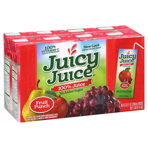 Juicy Juice Punch 100% Juice - 8pk/6.75 fl oz Boxes