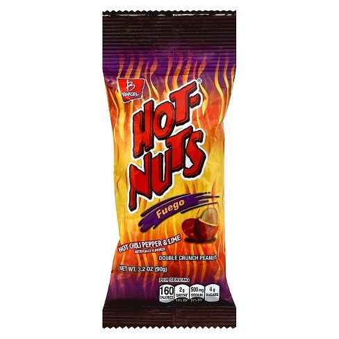 Barcel Hot-Nuts Fuego Hot Chili Pepper & Lime Peanuts - 3.2oz