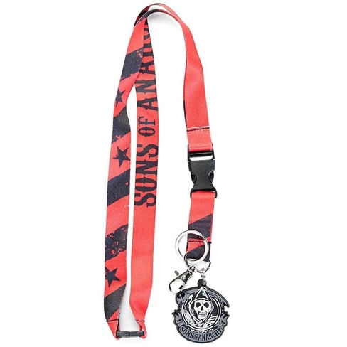 Sons of Anarchy Stars & Stripes Charm Lanyard