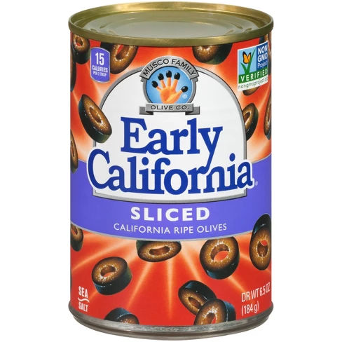 Early California Sliced Ripe Olives - 6.5oz