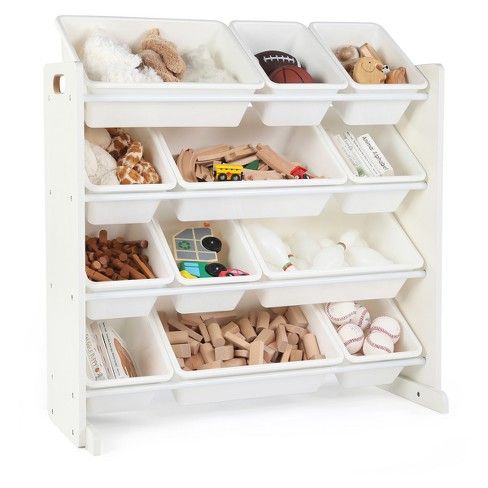 Toy Organizer - Cambridge Collection - White - Tot Tutors