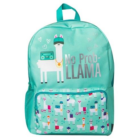 Style Lab by Fashion Angels 16.5" No Prob - Llama Backpack - Mint Green