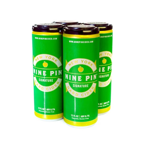 Nine Pin Signature Cider - 4pk / 16 fl oz Cans