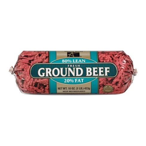 Great American Ground Beef Chub -80/20 - 1lb