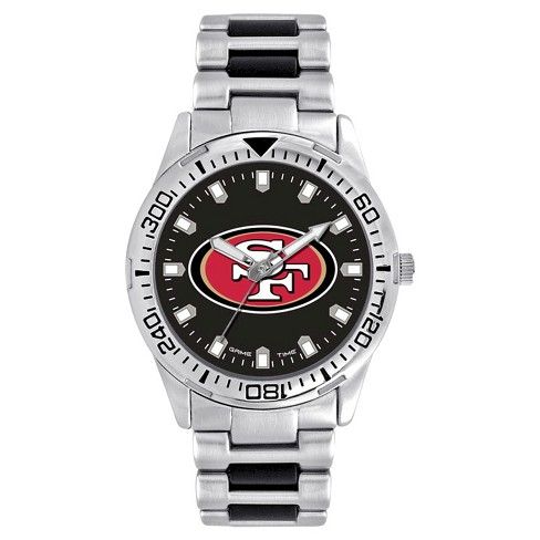 Men's Game Time NFL Heavy Hitter Sports Watch - Silver - San Francisco 49ers