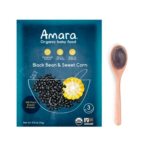 Amara Black Beans & Sweet Corn Baby Food - 3.5oz