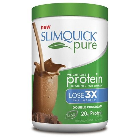 SlimQuick Pure Weight-Loss Protein Powder - Chocolate - 10.58oz