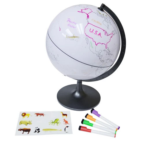 Elenco 11" Color My World Globe with stickers