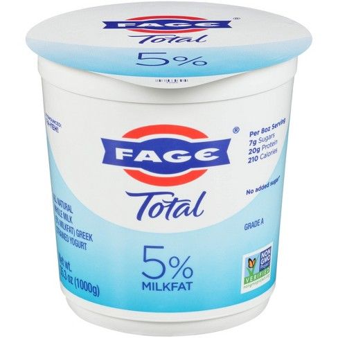FAGE Total 5% Milk Plain Greek Yogurt - 35.3oz