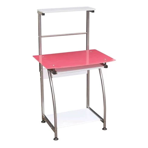 Computer Desk Pink - Hodedah Import