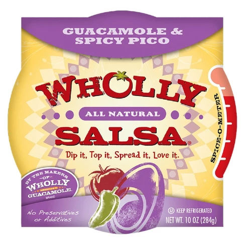 Wholly Guacamole & Spicy Pico Salsa Dip - 10oz