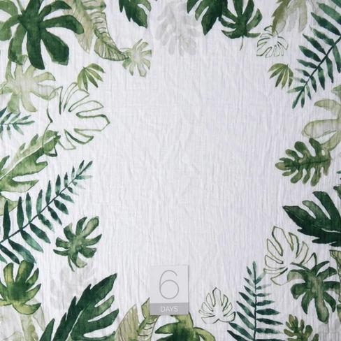 Little Unicorn Photo Blanket -Tropical Leaf