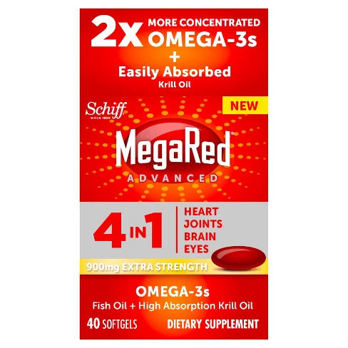 MegaRed Advanced 4in1 900mg Softgels - 40ct