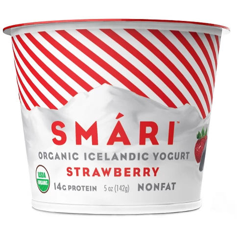 Smari Organic Icelandic Strawberry Yogurt - 5oz