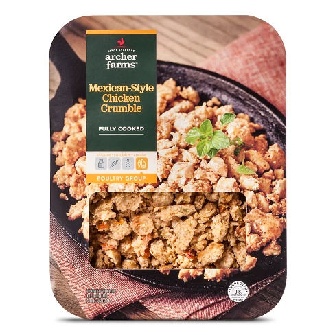 Fully Cooked Chicken Crumble Mexican Style - 12oz - Archer Farms™