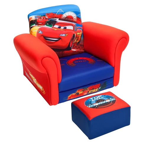 Upholstered Chair with Ottoman Disney Pixar Cars - Delta Children
