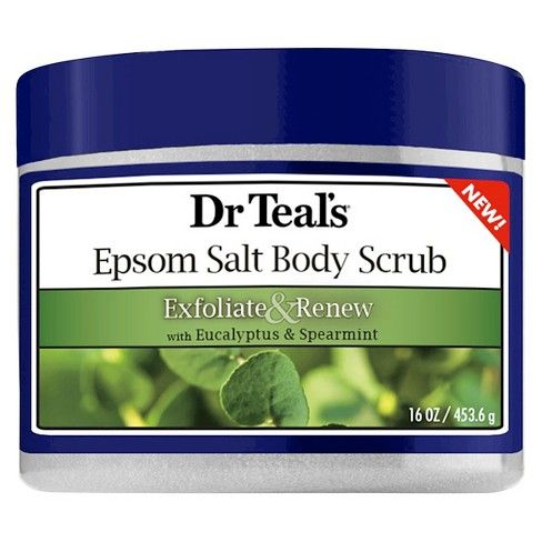 Dr Teal's Exfoliate & Renew Eucalyptus & Spearmint Epsom Salt Body Scrub 16oz