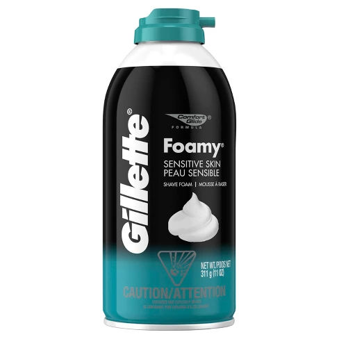 Gillette Foamy Men's Sensitive Shave Cream - 11oz