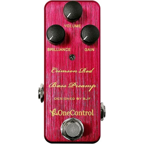 One Control Crimson Red Bass Pre-Amp Effects Pedal