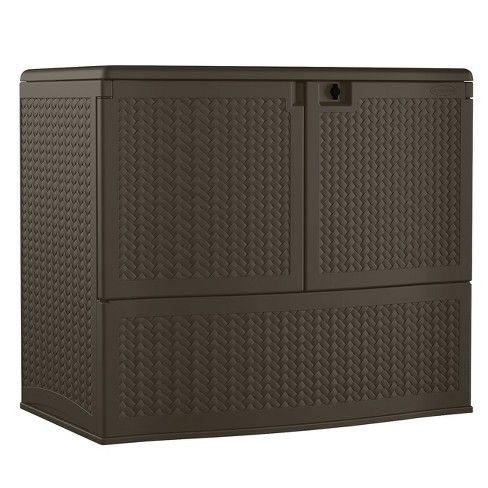 Resin Wicker Storage Buffet - Brown - Suncast