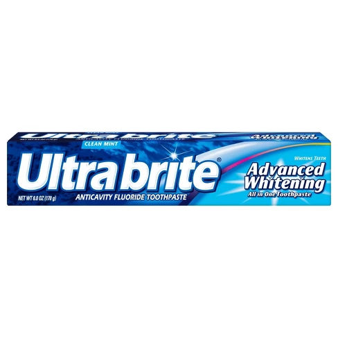 Ultra Brite Advanced Whitening Toothpaste Clean Mint - 6oz