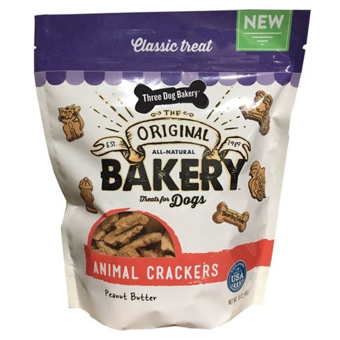 Three Dog Bakery Animal Crackers for Dog