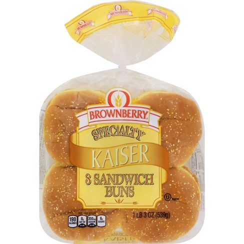 Brownberry Specialty Kaiser Sandwich Buns - 8ct/19oz