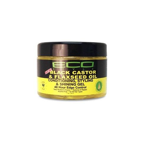 Ecoco Black Castor & Flaxseed Edge Control Oil - 11 fl oz