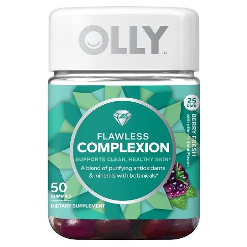 Olly Flawless Complexion Dietary Supplement Gummies - Berry Fresh - 50ct