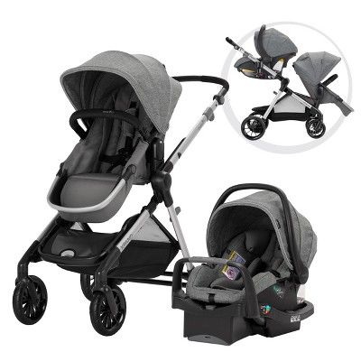 evenflo pivot modular travel system dusty rose