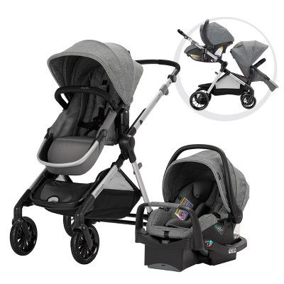 evenflo vive travel system with embrace lx infant car seat