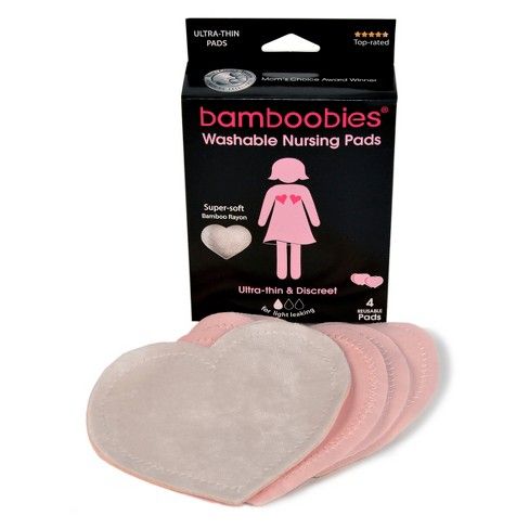 Bamboobies Milk-Proof Ultra-Thin Nursing Bra Pads - 4pk