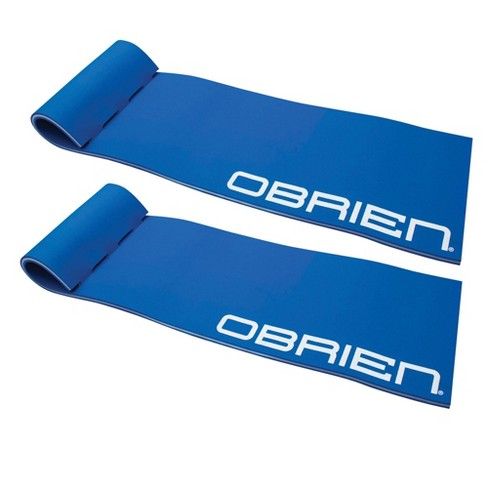 Obrien Foam Water Lounge 86 X 24 In. Pool Floating Lounger Pad, Blue (2 Pack)