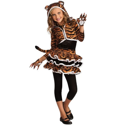 Girls' Tigress Hoodie Halloween Costume
