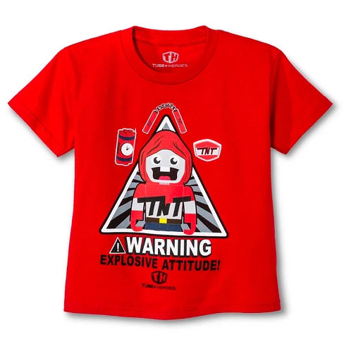 Tube Heroes® Boys' Short Sleeve T-Shirt Red - M
