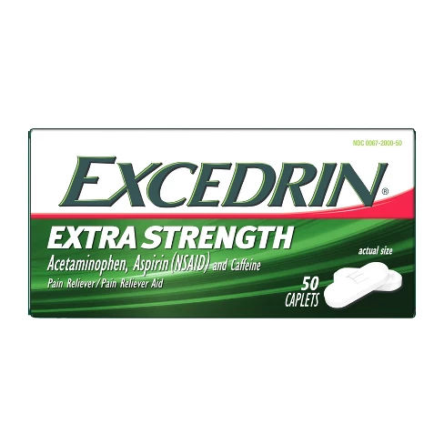 Excedrin Extra Strength Pain Reliever Cets - /Aspirin (NSAID) - 50ct