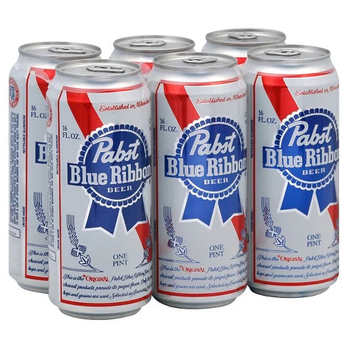 Pabst Blue Ribbon® Beer - 6pk / 16oz Cans