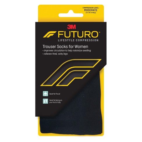 FUTURO Trouser Socks for Women, Relieves Spider and Varicose Veins