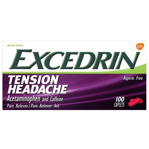 Excedrin Tension Head Ache Pain Reliever Cets -  - 100ct