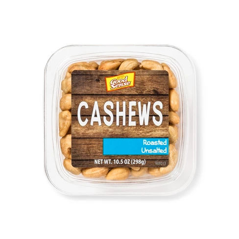 JBSS Roasted No Salt Cashews - 10.5oz