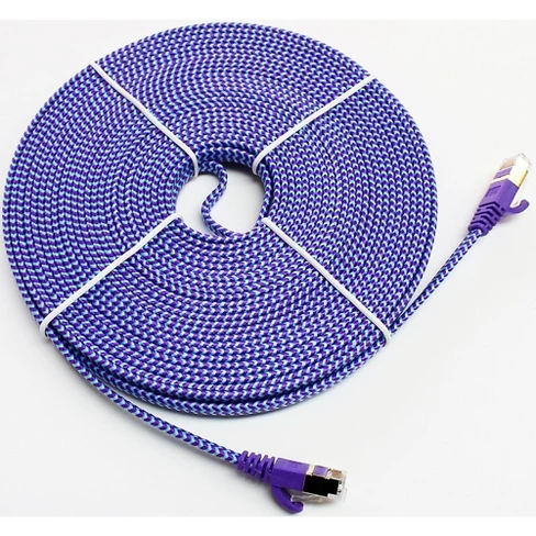 Tera Grand CAT-7 10 Gigabit Ultra Flat Ethernet Patch Braided Cable