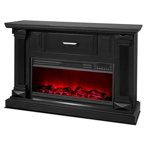 Lifesmart Legacy Series 48" Mantle Fireplace with Northern Lights FX - Vintage Black