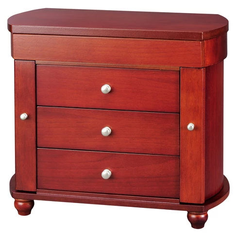 HomePointe Modern Classic Jewelry Box - Brown
